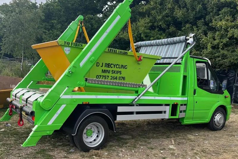 4-yard skip on our lorry, D J Recycling, West Sussex