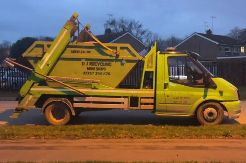 8-yard skip on our lorry, D J Recycling, West Sussex