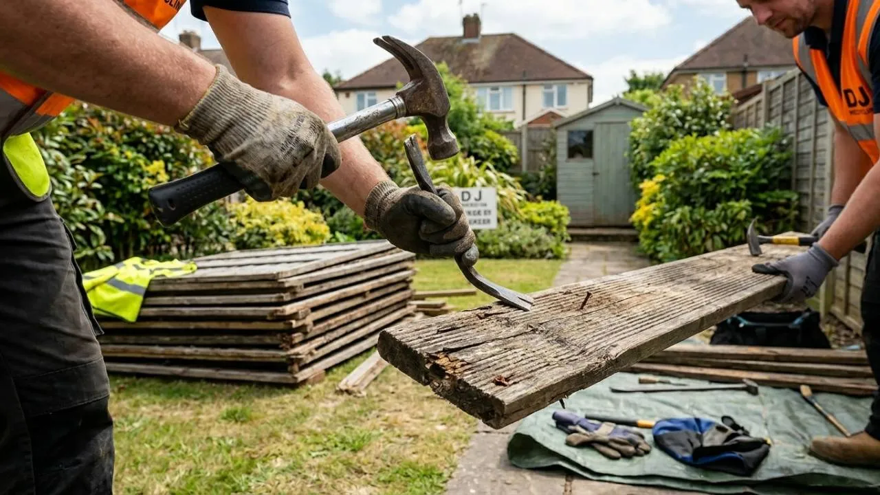Affordable fence and decking removal