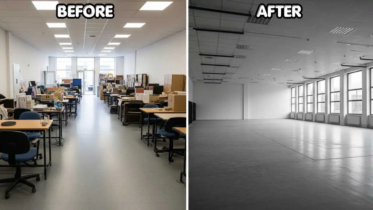 Before and after Building Clearance Service
