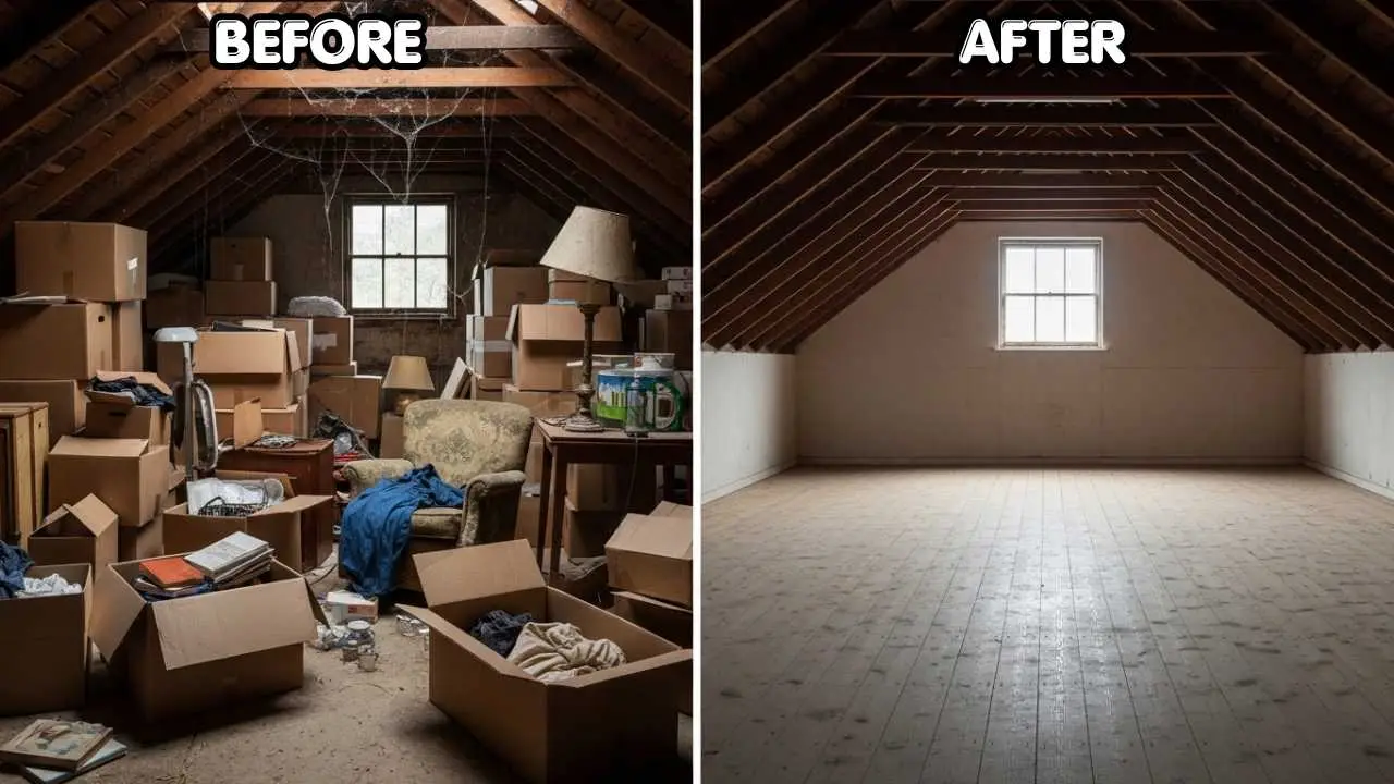 Before and after Loft Clearance Service