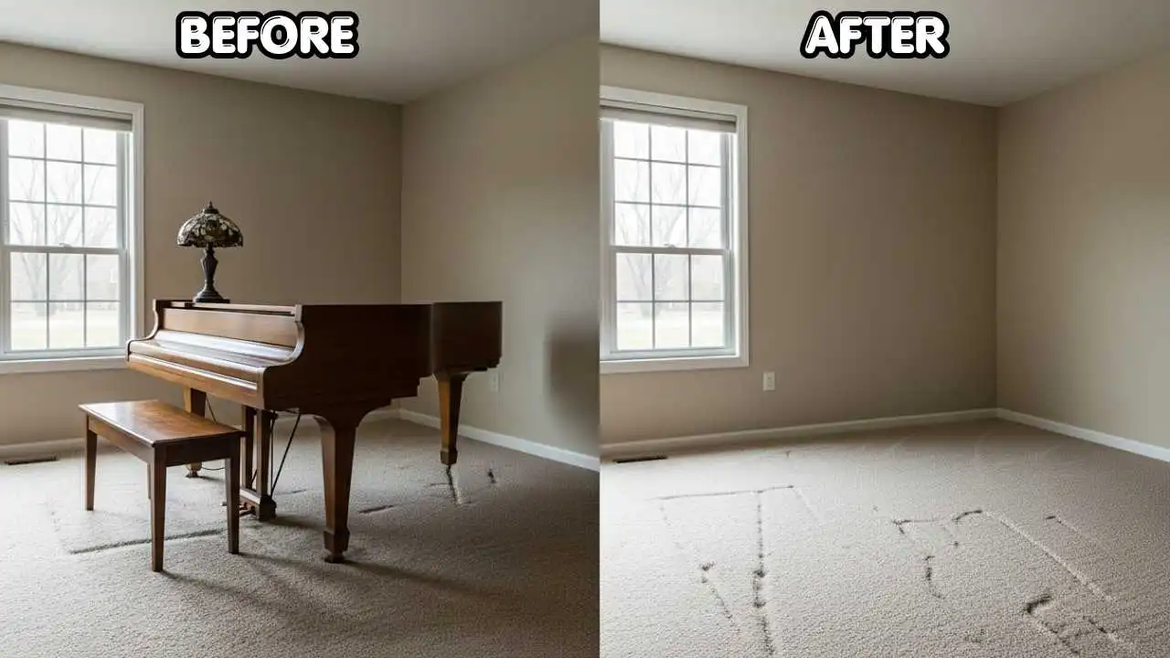Before and after Piano Removal Service