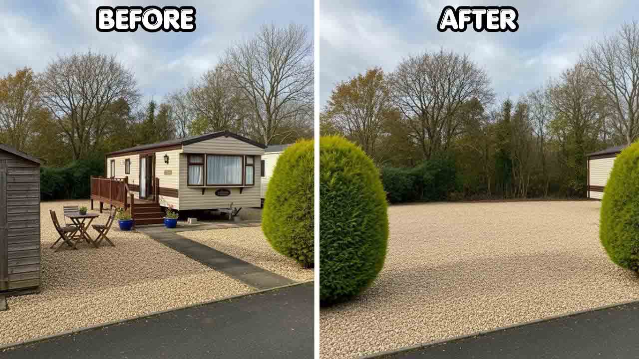 Hotel clearance service Before and after Static Home Removal a