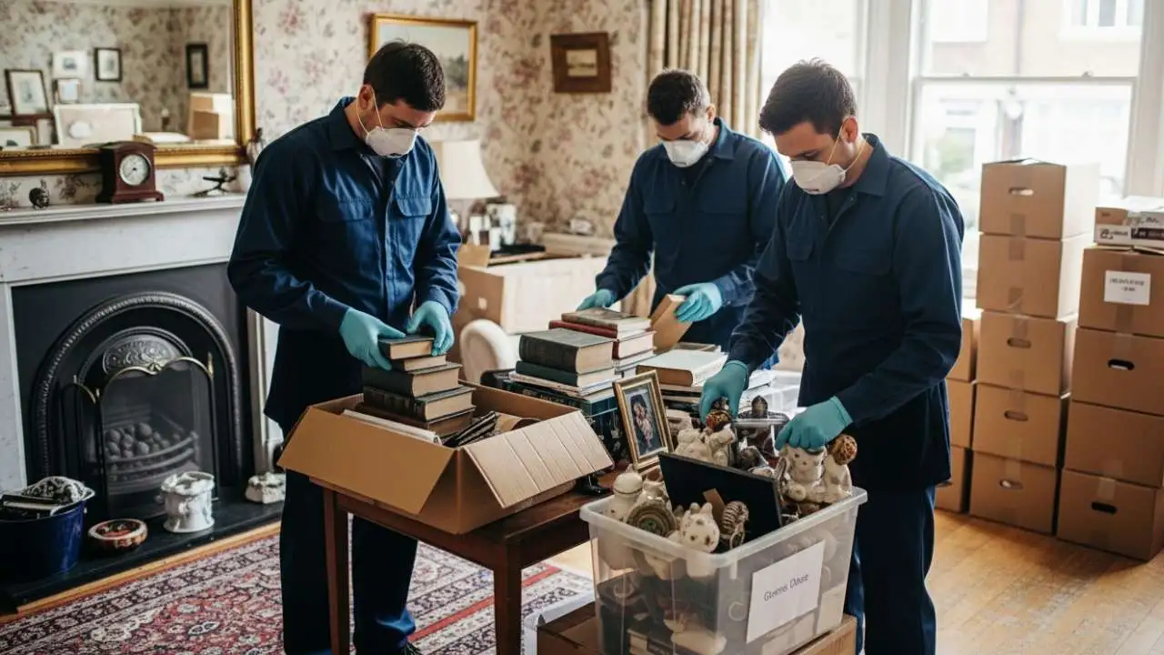 Hoarder house clearance team