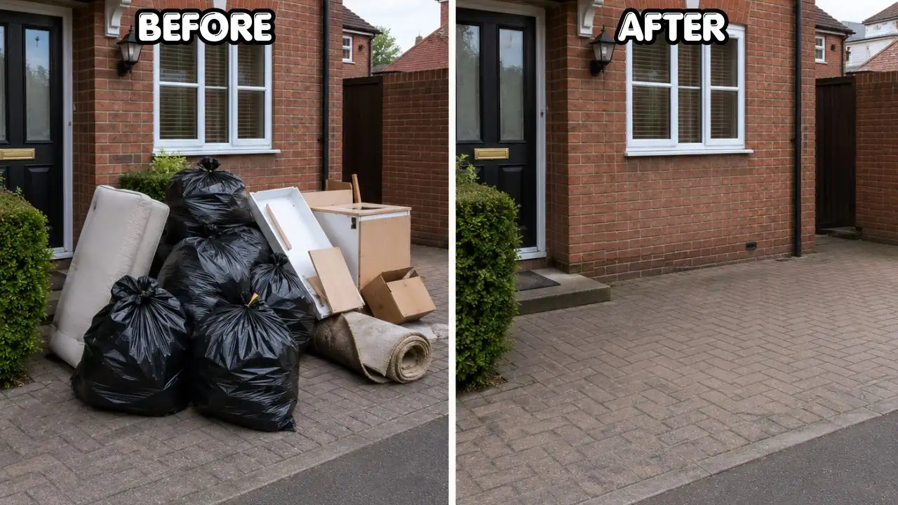 Before and after Household Waste Collection service