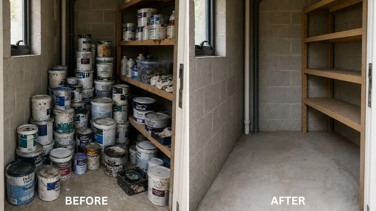 Before and after Paint Collection and Removal Service