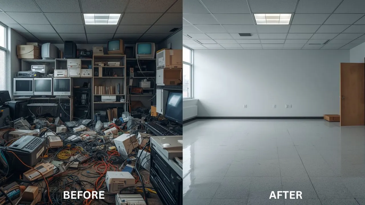 Before and after WEE Waste Collection Service