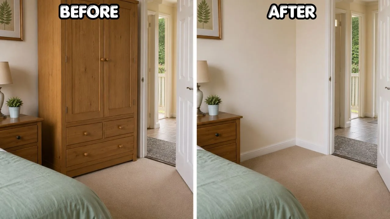 Before and after Wardrobe Collection Service
