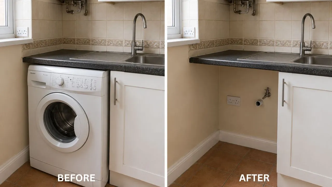 Before and after Washing Machine Collection Service