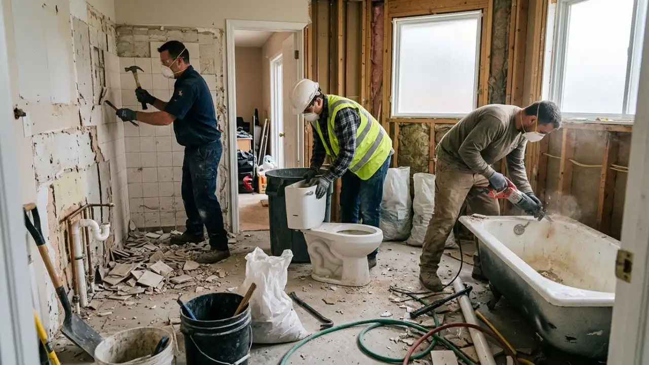 Trusted Bathroom Rip Out Service Team