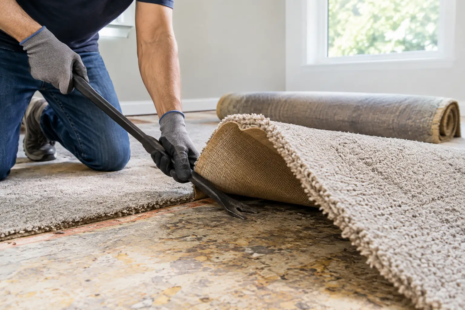 How to Remove Old Carpet Without the Hassle